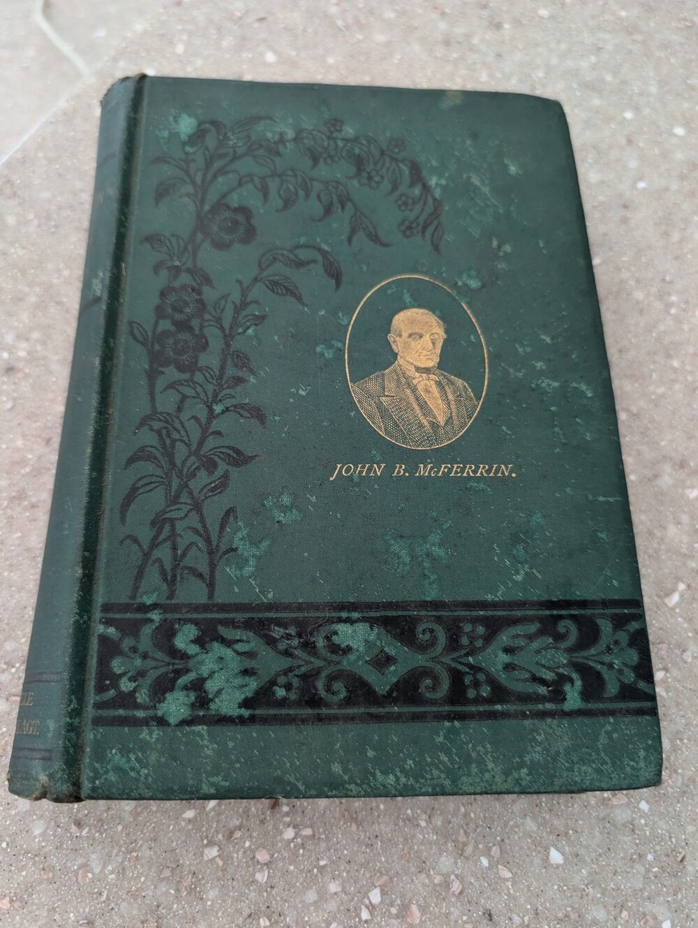 John B. McFerrin Decorative Hardcover Book - Green